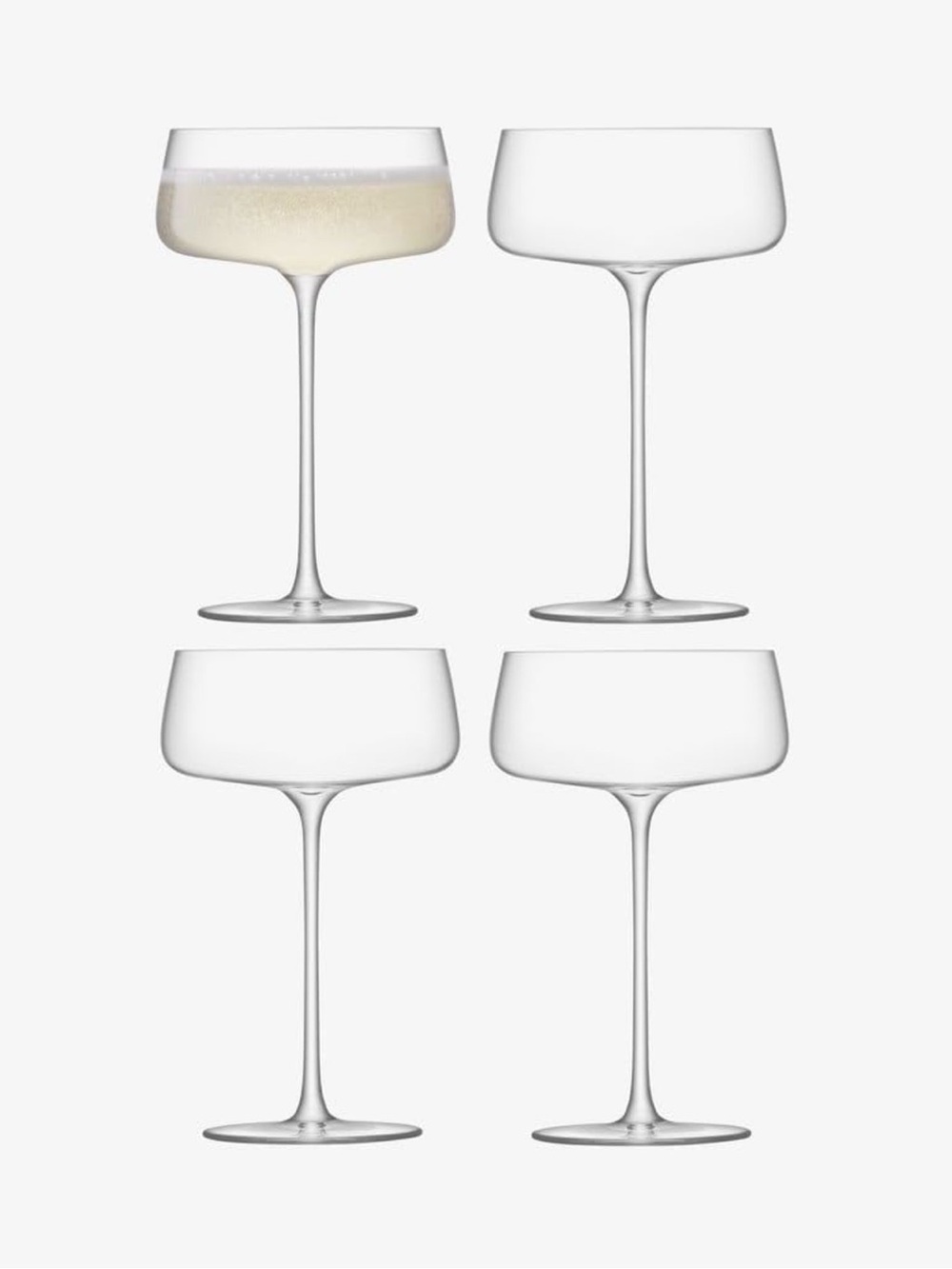 LSA Metropolitan Champagne and cocktail glasses